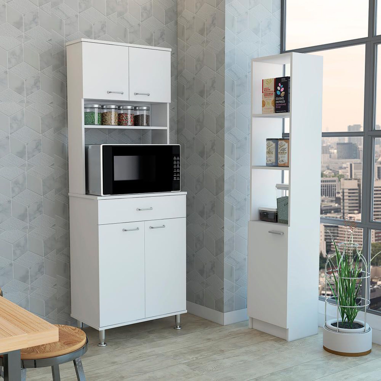 Combo Tuhome Kitchen Mueble De Microondas + Optimizador image number 0.0