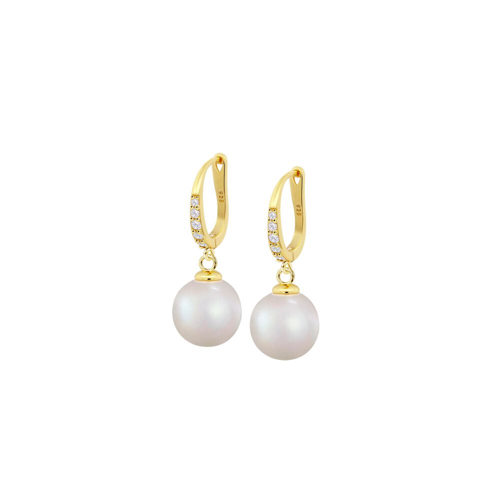 Aros Lp3318-4/2 Lotus Silver Mujer Pearls image number 0.0