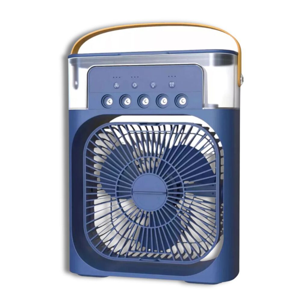 Climatizador Portátil Frío 4 En 1 Ventilador Humificador Enfriador Lampara Led 220v Usb Azul image number 7.0