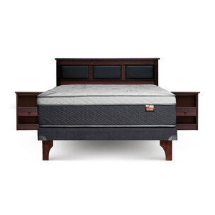 Cama Europea Celta Everest Hilos de Cobre / King / Base Dividida + Set de Maderas Argos