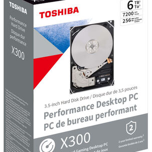Toshiba Disco Duro Interno 6tb, X300, 3.5 Sata Hdwr460xzsta