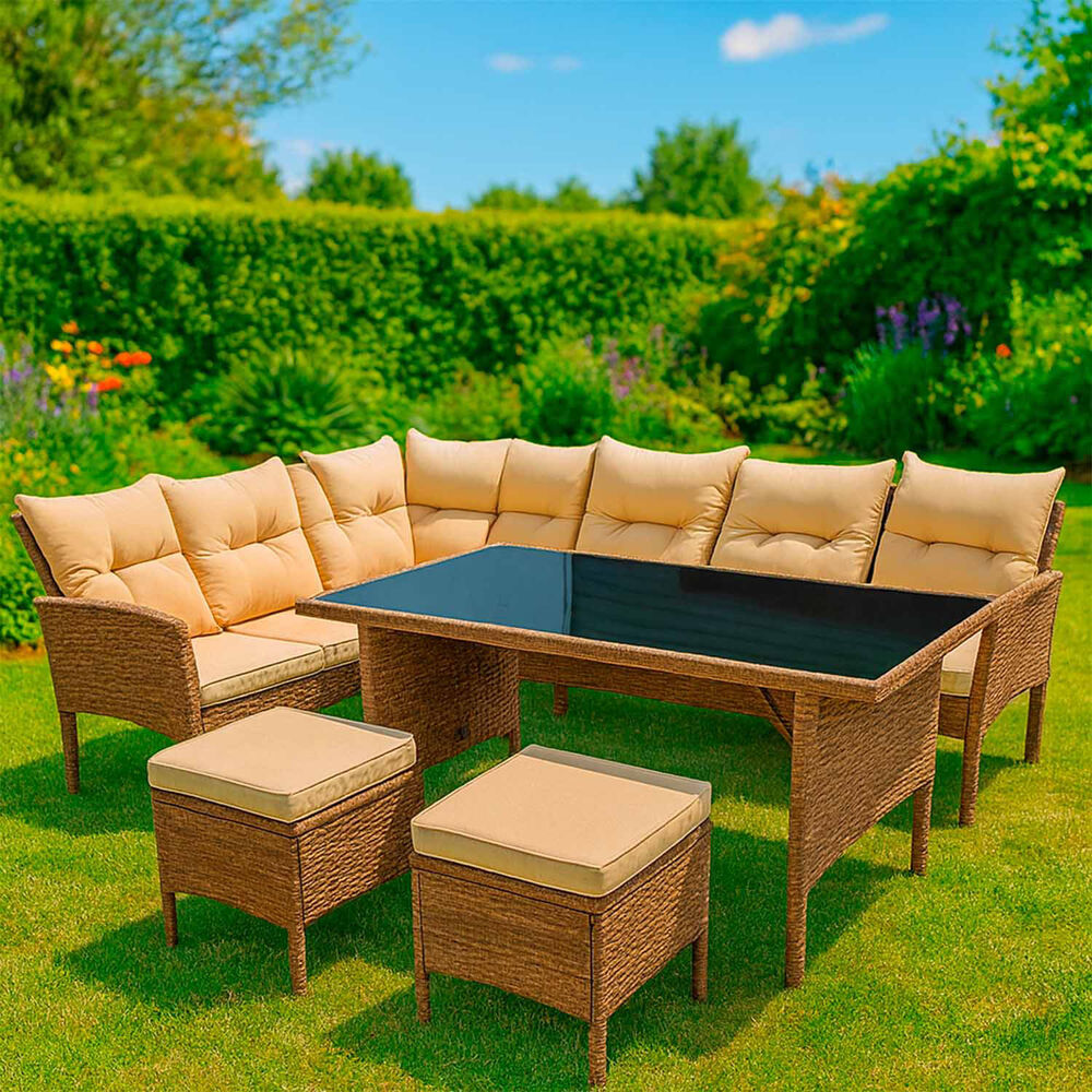 Juego De Comedor Terraza 7 Personas Capri Café image number 5.0