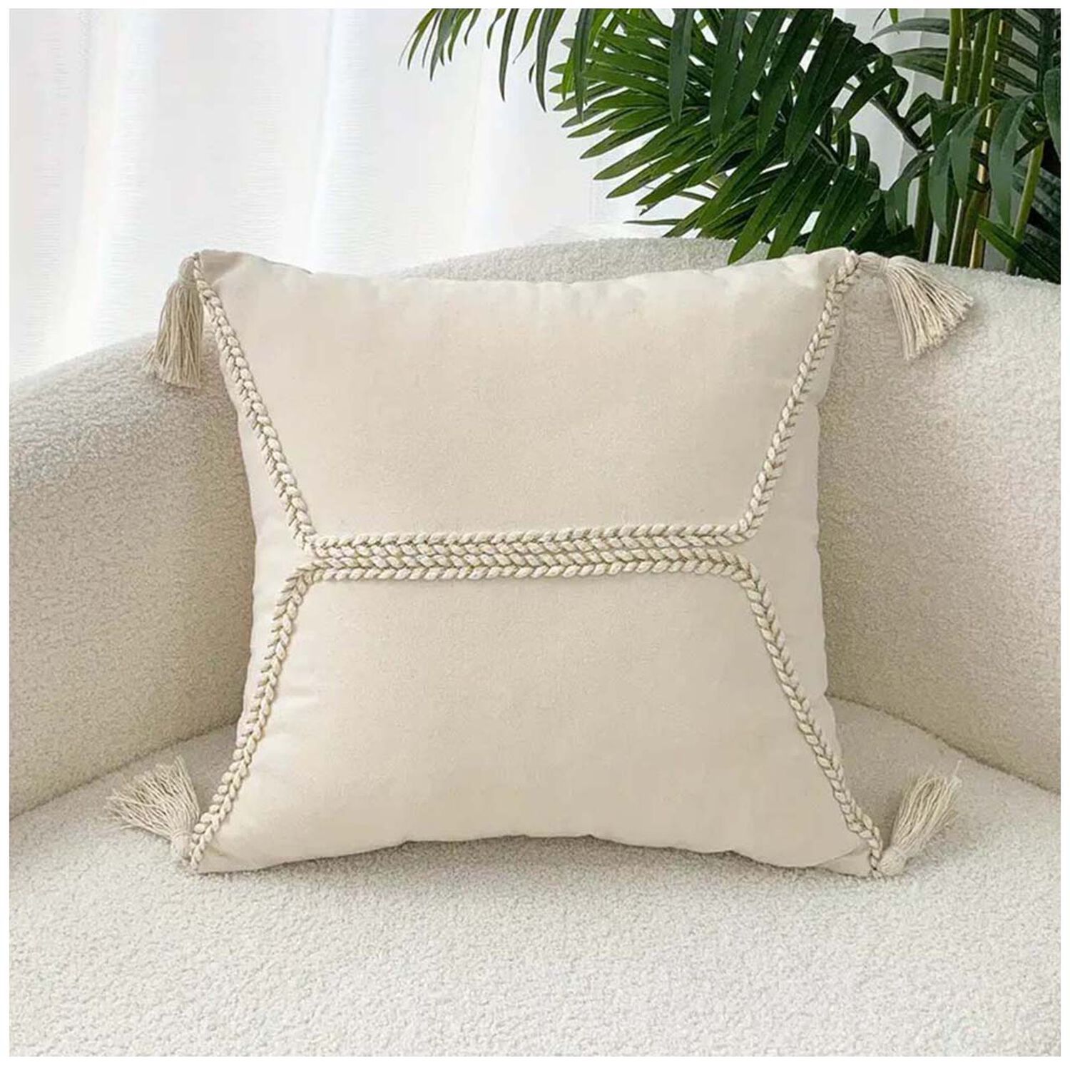 Pack De 02 Fundas De Cojin Dise&ntilde;o Boho 45x45 Cm M29 image number 0.0