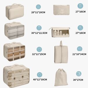 Bolsas De Viaje 8 En 1 Bolsas Organizadoras De Viaje