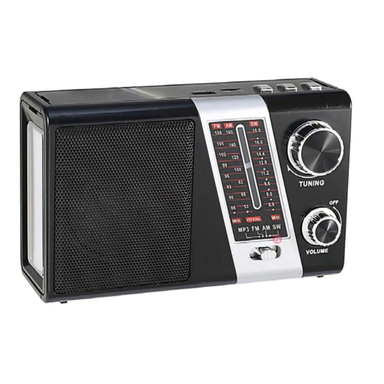 Radio Port&aacute;til Amfmsw Con Panel Solar Y Luz- Ps image number 0.0