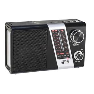 Radio Portátil Amfmsw Con Panel Solar Y Luz- Ps