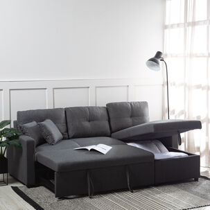 Sof&aacute; Seccional Cama 2 Cuerpos Lino Sidney Kmb1002