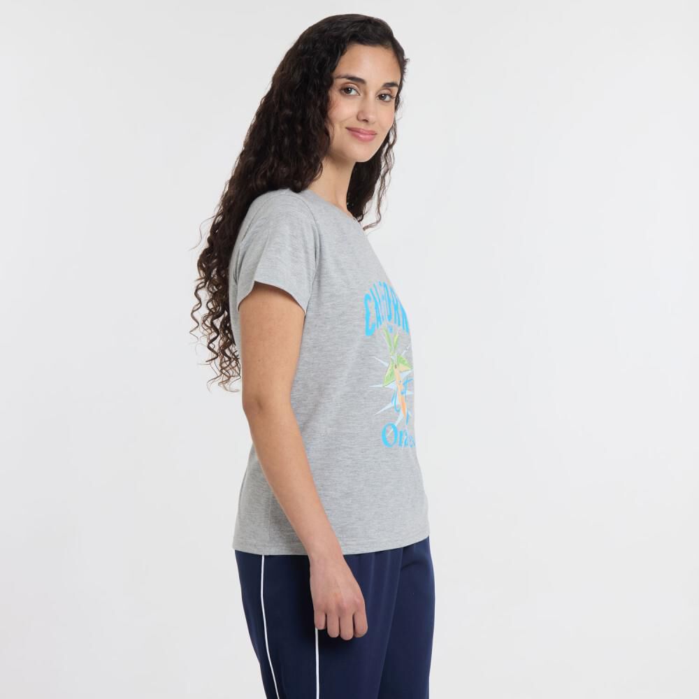 Polera Print Frutas Manga Corta Cuello Redondo Mujer Freedom image number 2.0