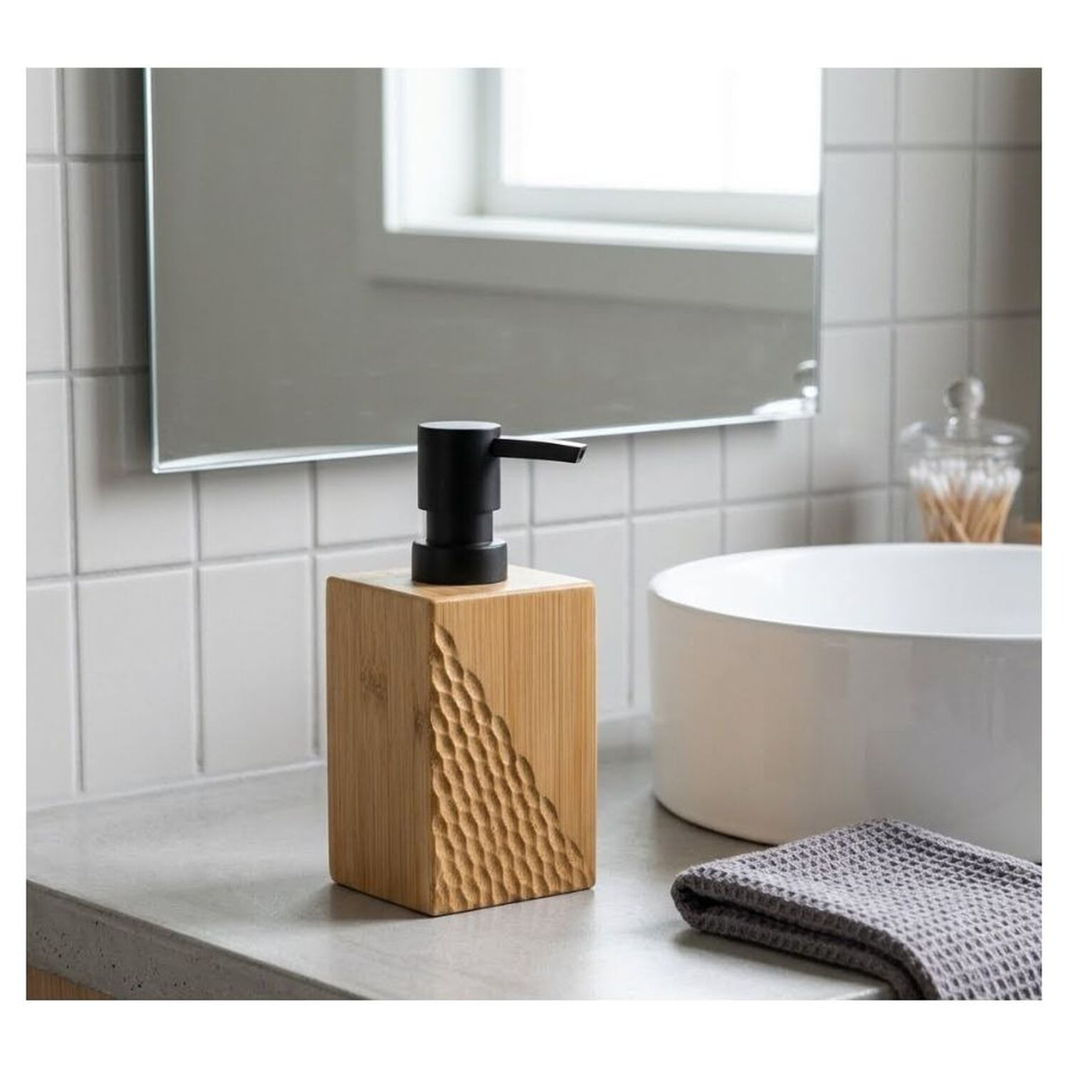 Dispensador De Jab&oacute;n De Bamb&uacute; Para Ba&ntilde;o O Cocina image number 1.0