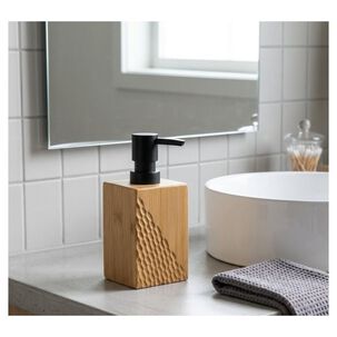 Dispensador De Jab&oacute;n De Bamb&uacute; Para Ba&ntilde;o O Cocina