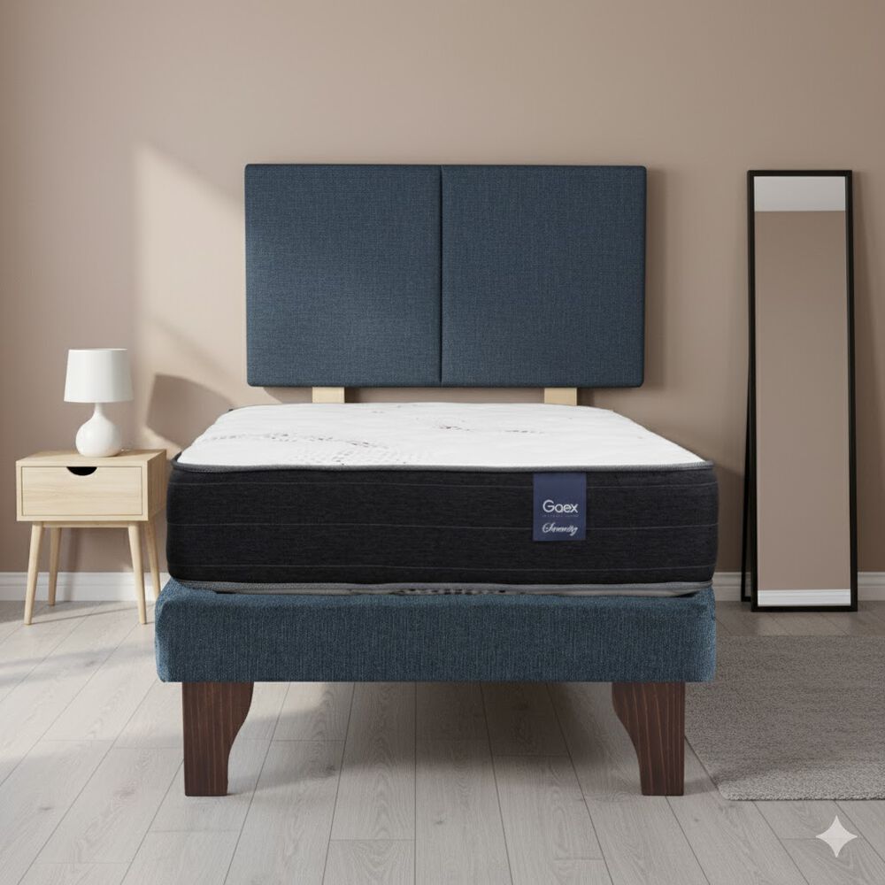 Cama Europea 1.5 Plaza 190 Respaldo Everest image number 0.0