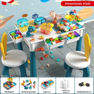 Juego De Lego Multiuso Recreación Infantil Mesa Y Accesorios