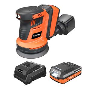 Lijadora Rotorbital Inal. 18v Con Bateria 2ah Y Cargador Flowmak