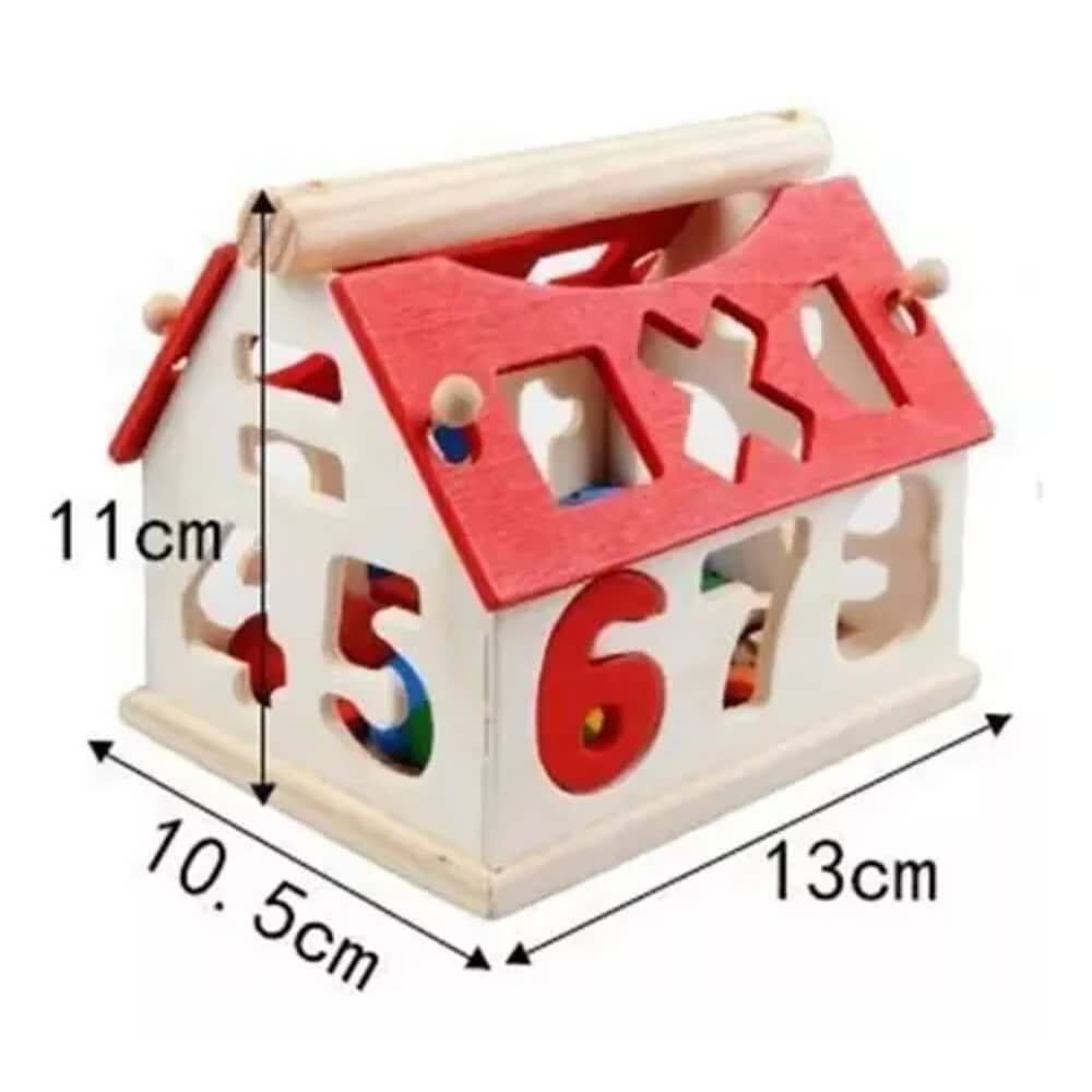 Casa De Encaje De Madera N&uacute;meros Juego Did&aacute;ctico Para Ni&ntilde;os image number 2.0