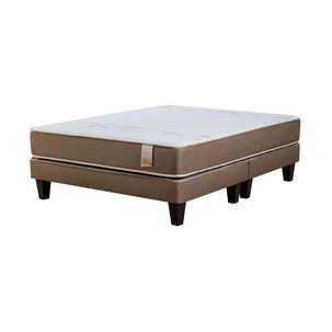 Cama Europea Mantahue Lumbar / 2 Plazas / Base Dividida