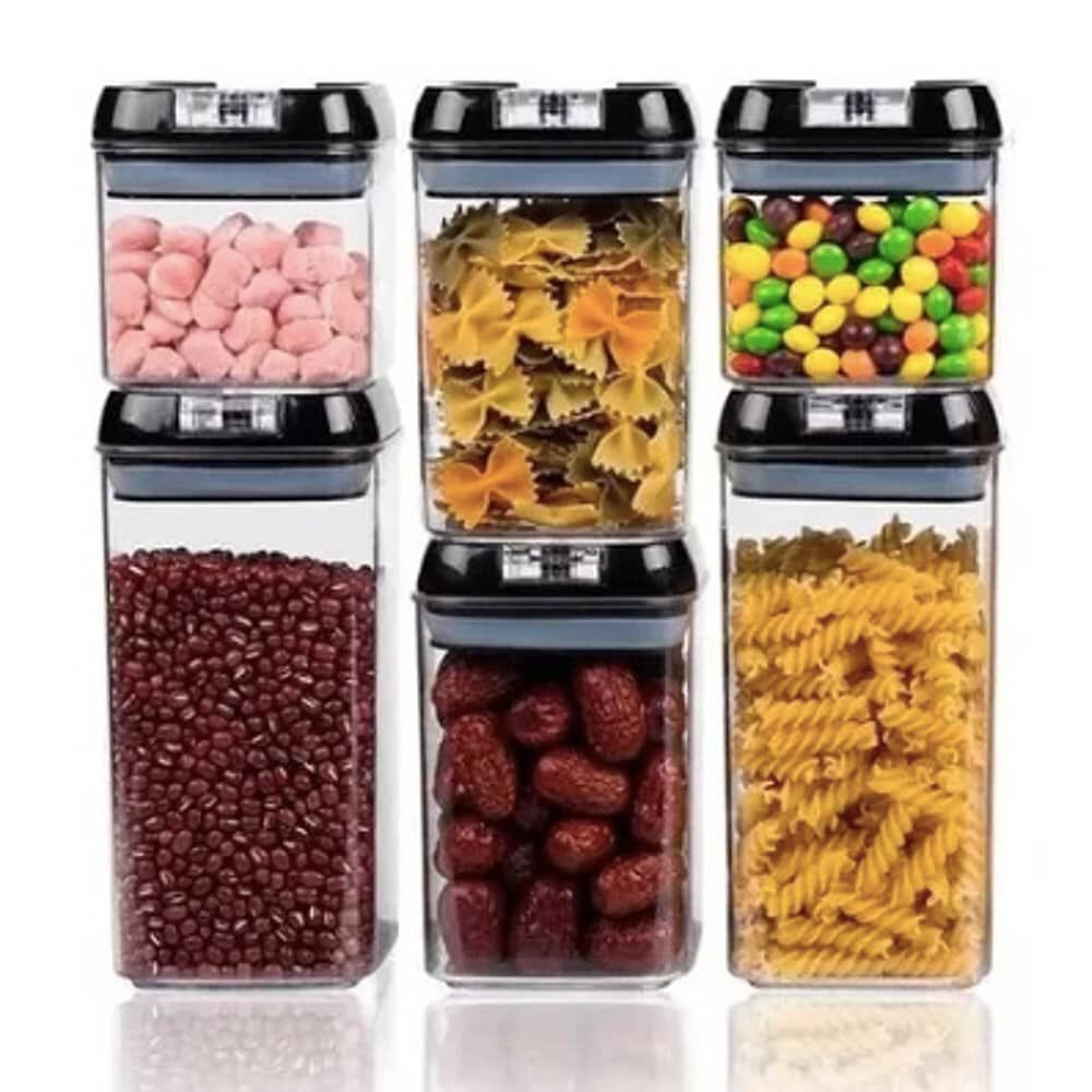 Set 6 Envases Herm&eacute;ticos Pl&aacute;sticos image number 0.0