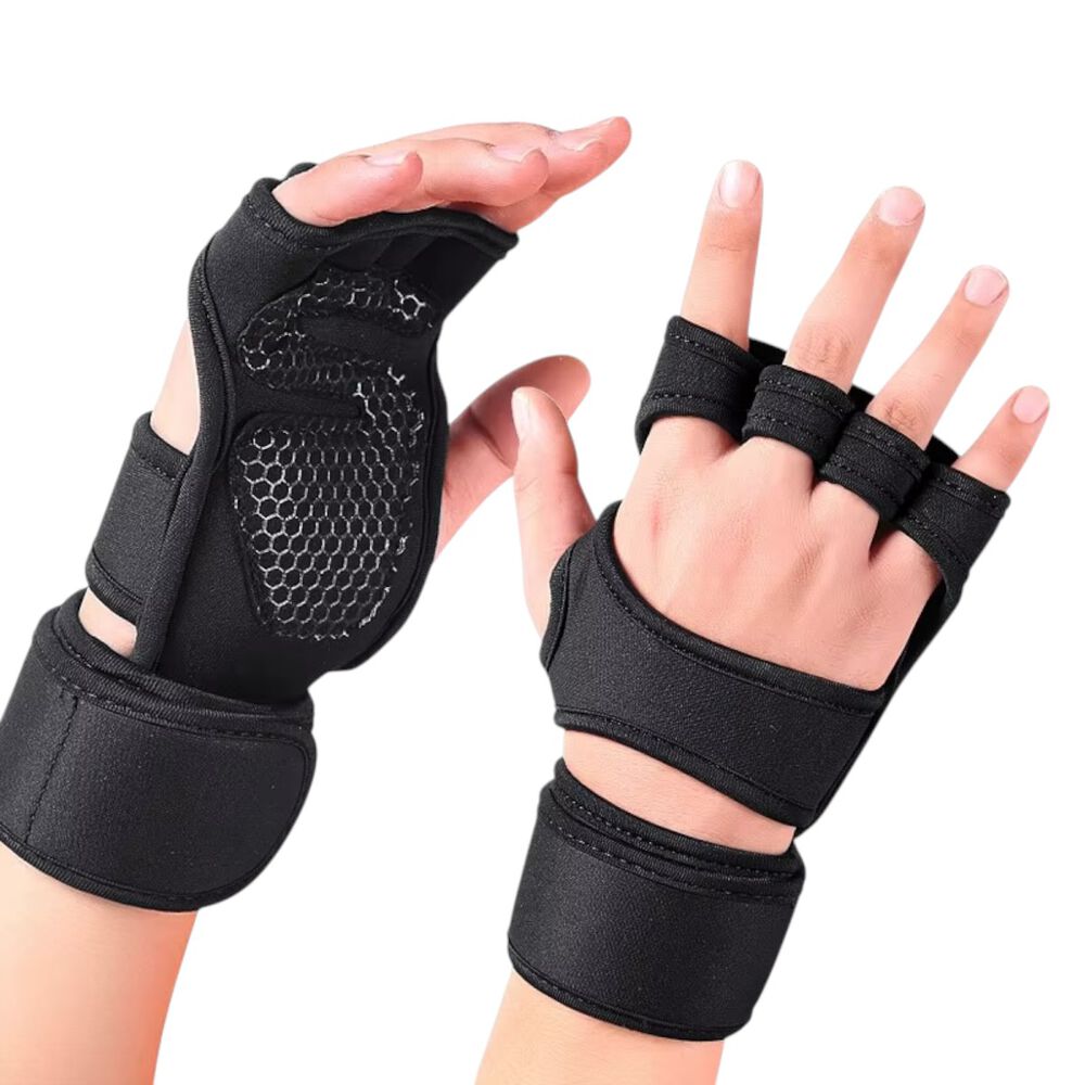 Guantes Calleras Para Pesas Soporte Muñecas Gym Crossfit image number 1.0