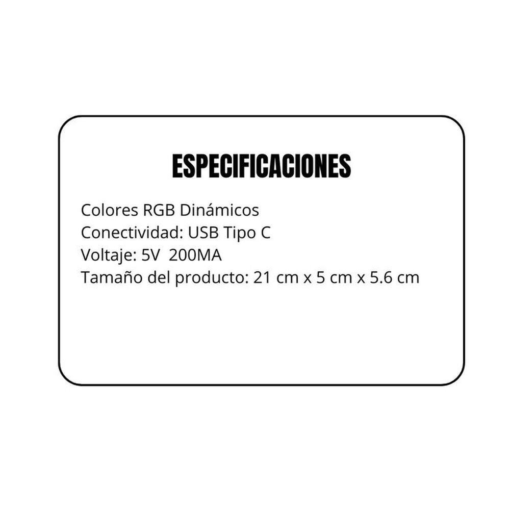 Pack 2 Luces Rgb Ritmo Ambiental Recargable image number 5.0