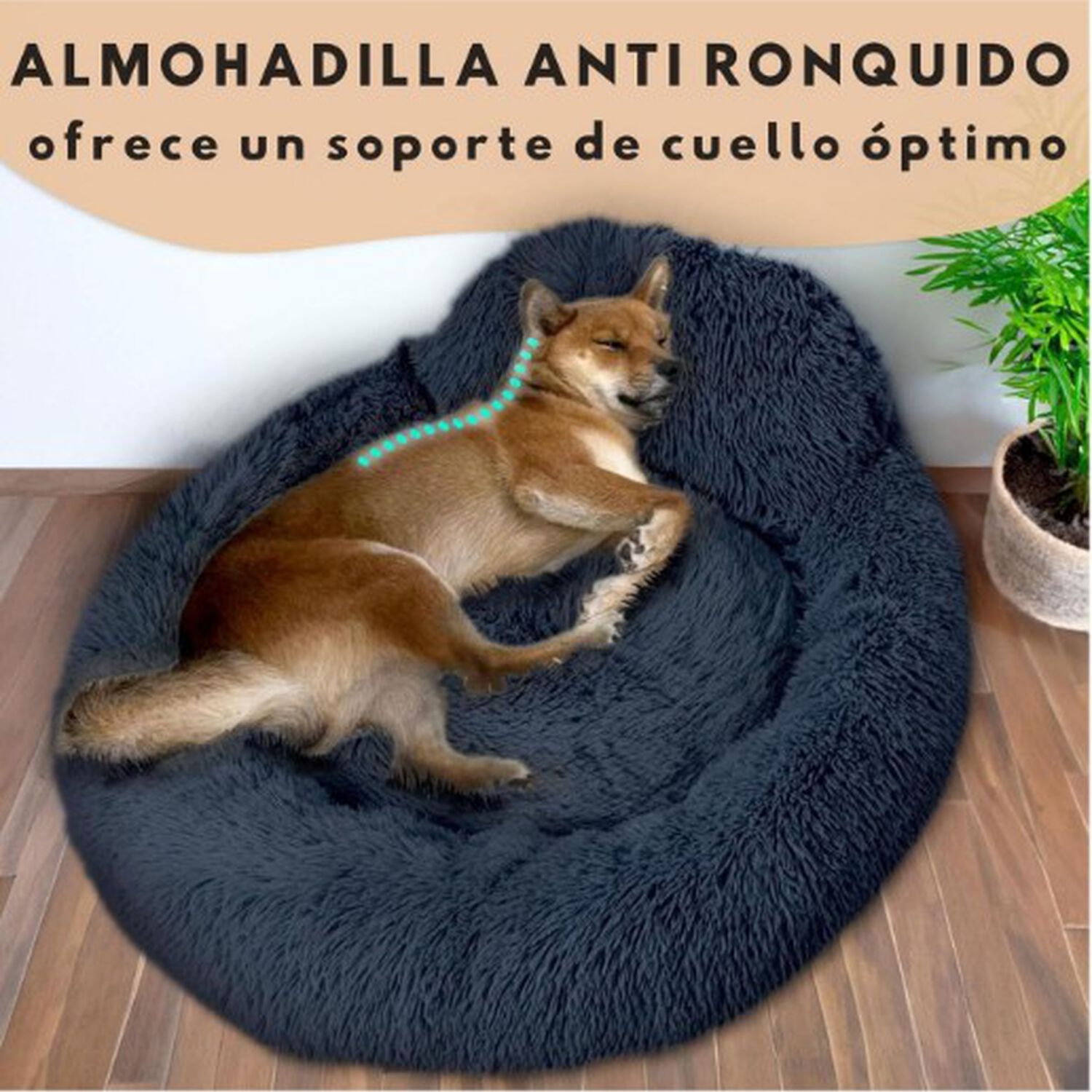 Cama Mascota Grande Yep Pet Perro L Antiestr&eacute;s Y Ronquido Cama Dona image number 1.0