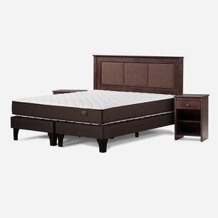 Cama Europea Rosen Ergo T / King / Base Dividida + Set De Maderas Rachel