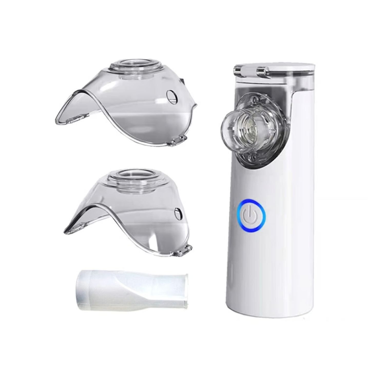 Nebulizador Blanco 10cm Compacto Eficiente Salud Respiratoria image number 0.0