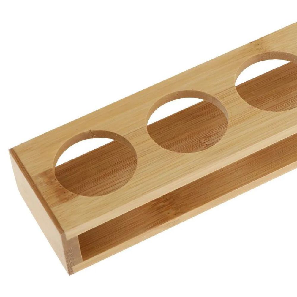 Estante De Bamb&uacute; Para Vasos Shot Bandeja Para Servir 6 Espacios image number 4.0