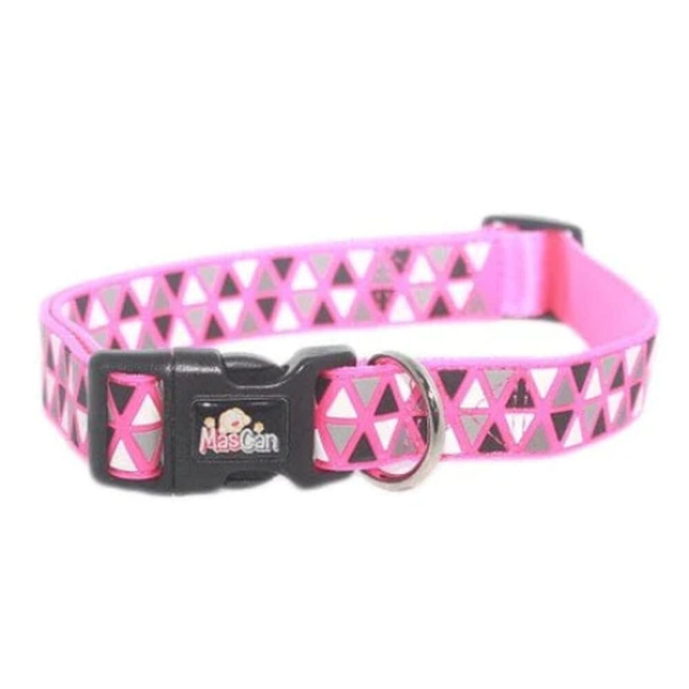 Collar Triángulo Fucsia Talla S Perro Mascan image number 0.0