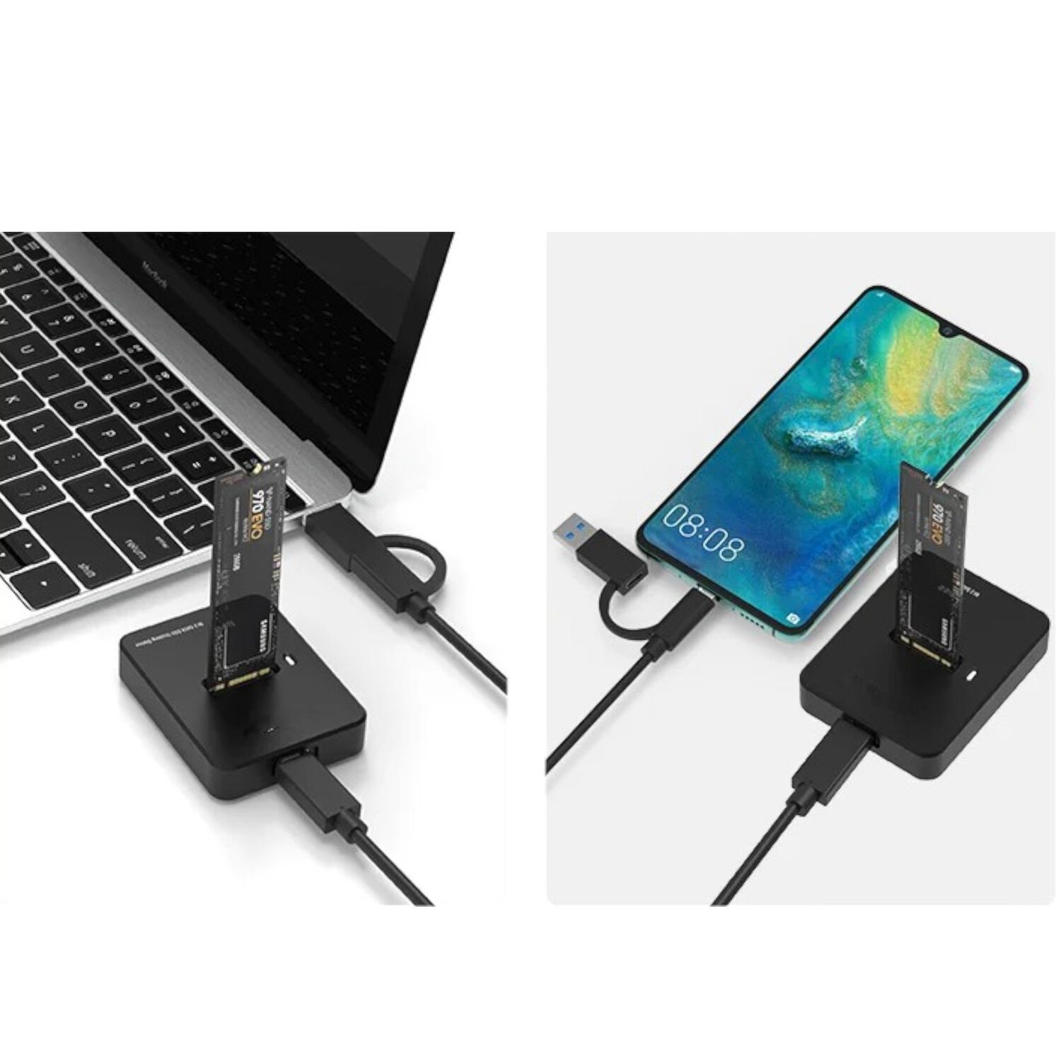 Lector De Discos Ssd M.2 Dock Station Usb 3.0 + Usb-c Dckm2 image number 5.0