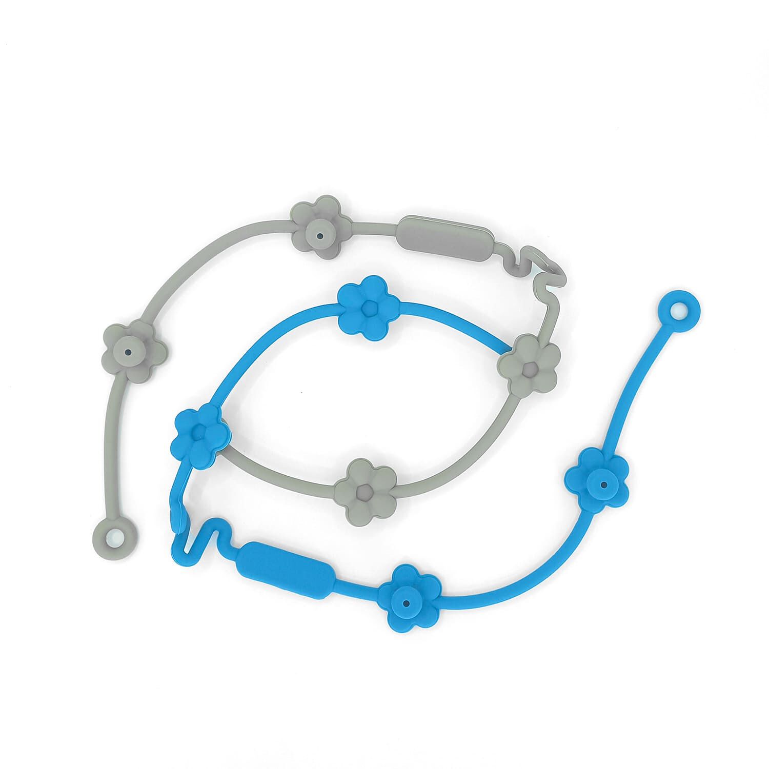 Correas De Silicona Para Juguetes Azul Y Gris image number 0.0