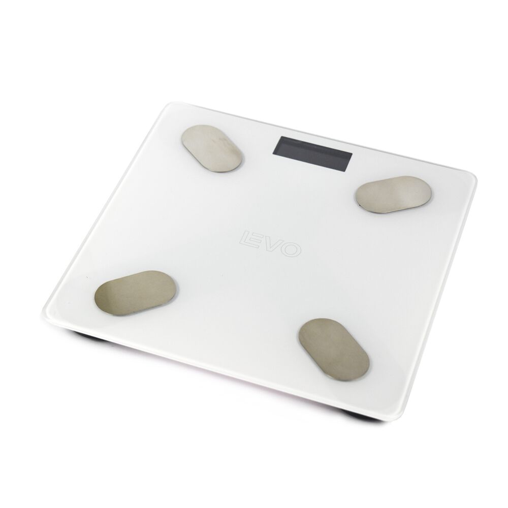 Pesa Digital Balanza Ba&ntilde;o Bluetooth Blanca Inteligente Levo image number 4.0