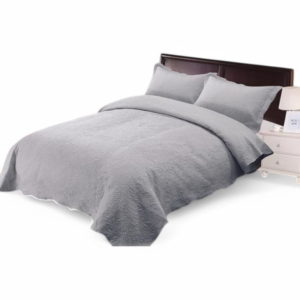 Cubrecama De Verano King Quilt + 2 Fundas De Almohada Cobertor Delgado Qvr3-23 image number 0.0