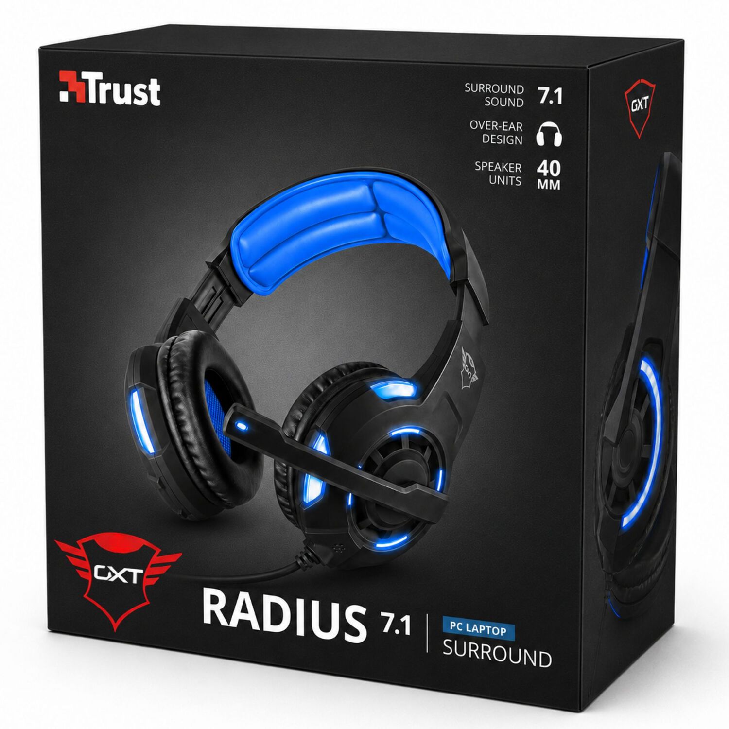 Audifonos Usb Trust Gxt 350 Radius Sonido Envolvente 7.1 Led image number 0.0