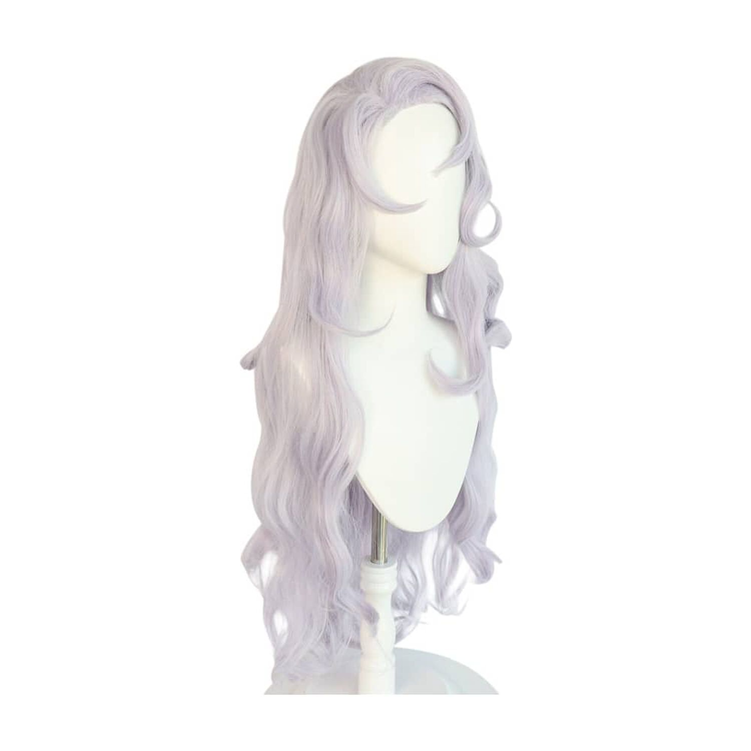 Peluca Melena Pelo Largo Gris Femenino image number 1.0