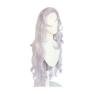 Peluca Melena Pelo Largo Gris Femenino