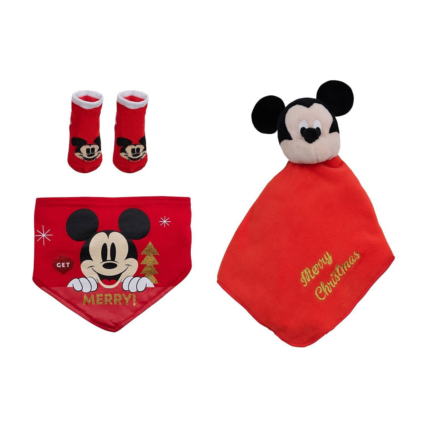 Set 4 Piezas Navidad Gris Mickey Ni&ntilde;o 9-12 Meses image number 2.0