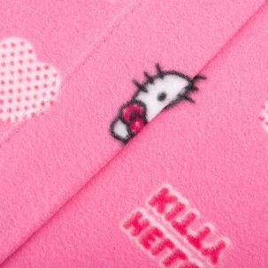 Sabana Polar 1.5 Plazas Sanrio Hello Kitty Mensaje