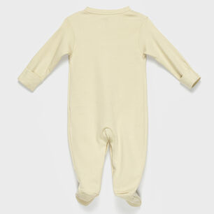 Enterito Beige Bordado Algod&oacute;n Peruano