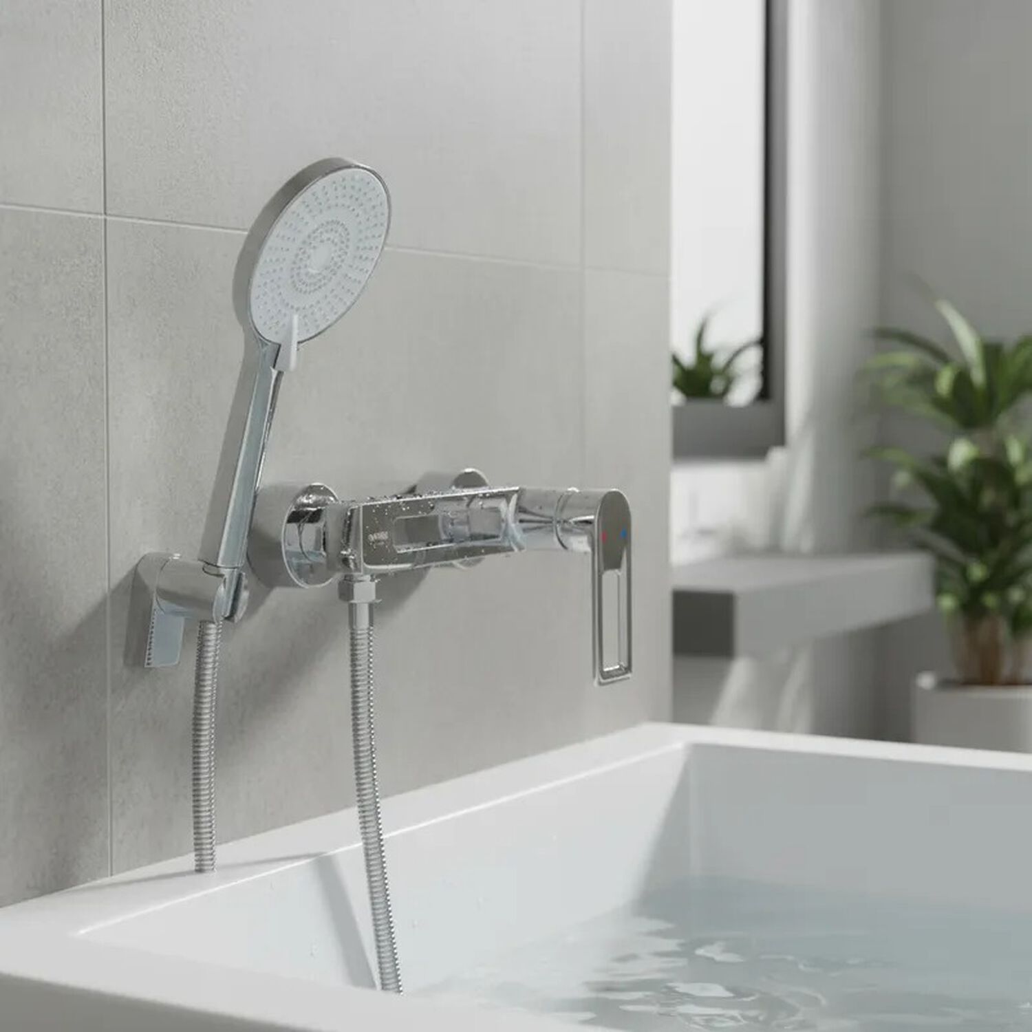 Monomando Llave Grifo Para Ducha Modelo Tarento Marca Stretto image number 2.0