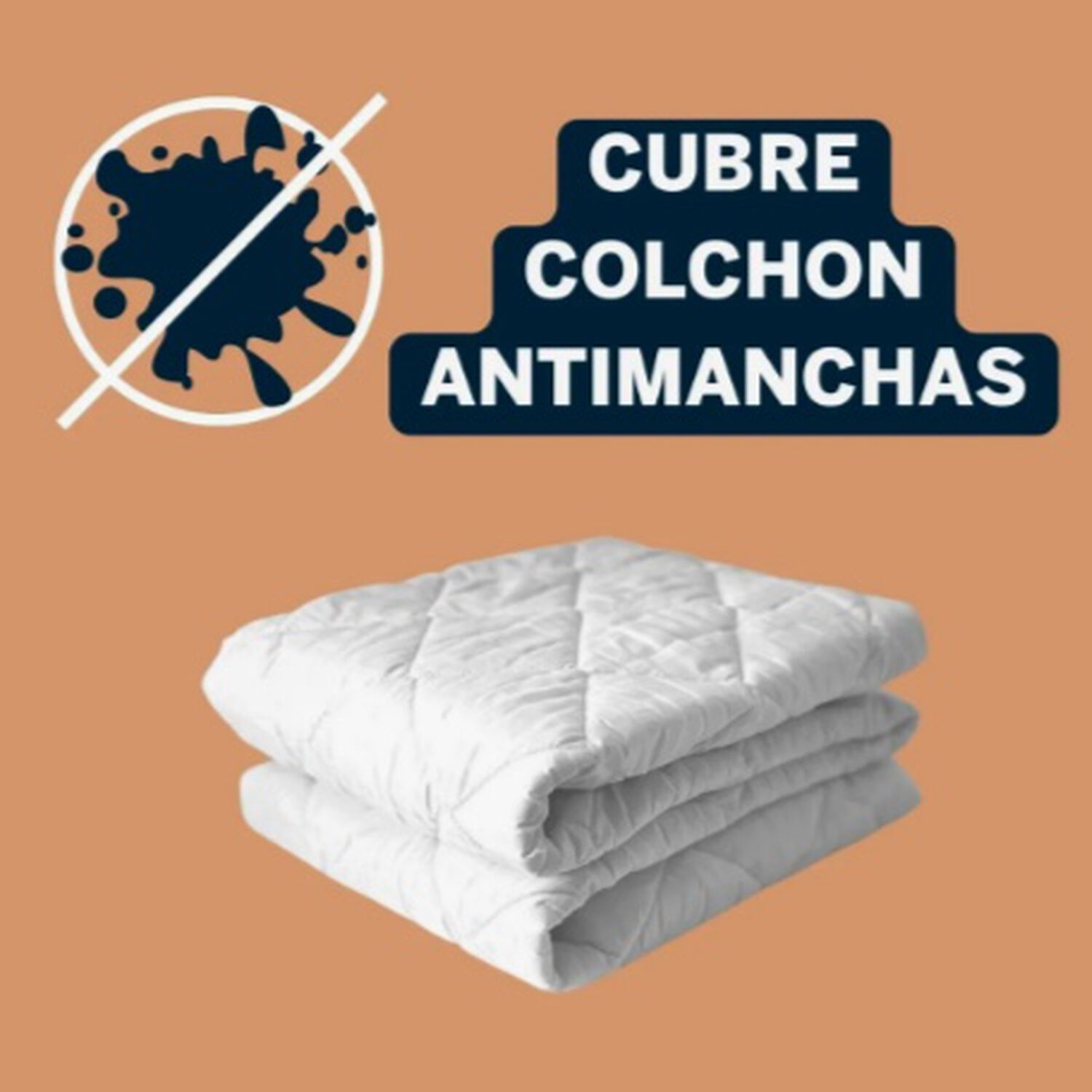Cubre Colchon 2 Plazas Protector Manchas image number 2.0