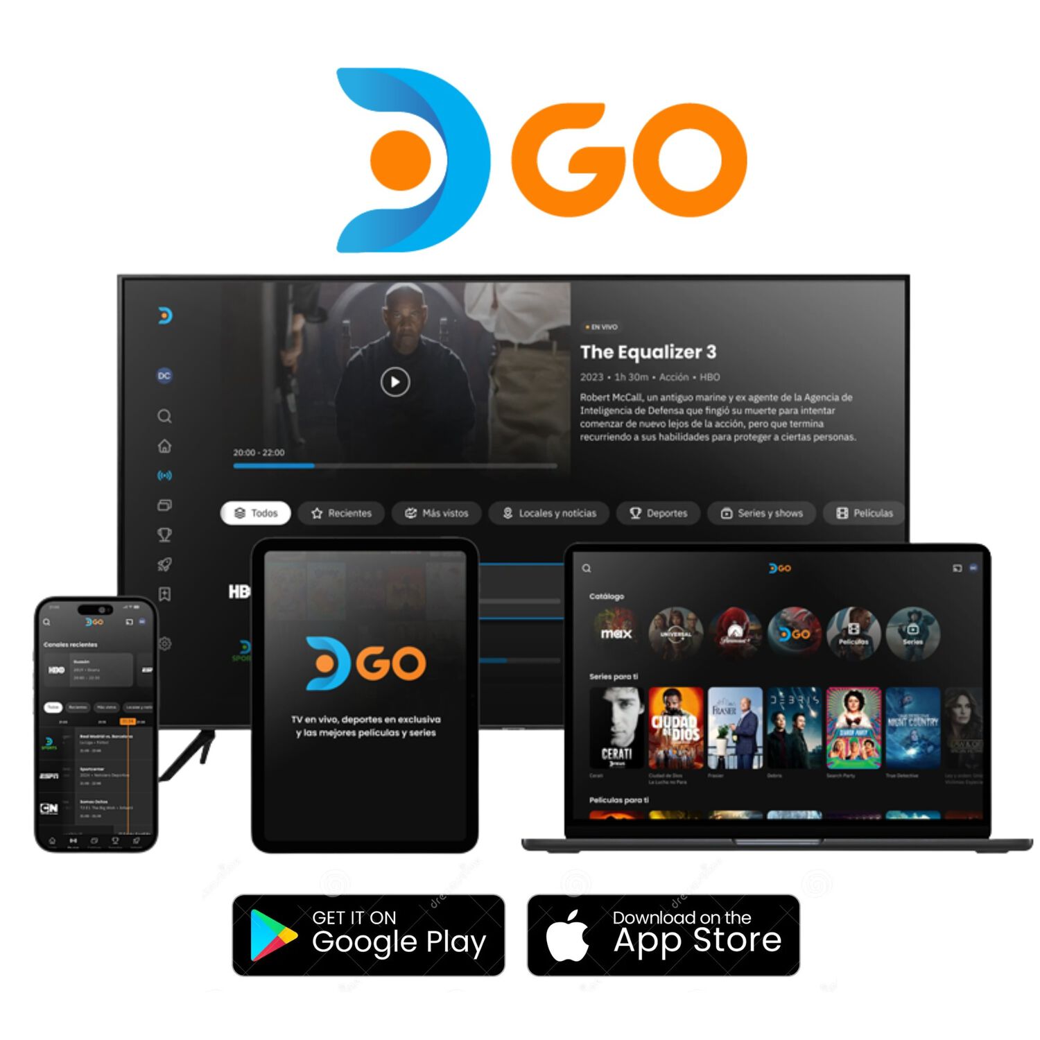 Antena Directv Prepago Satelital Hd Kit Full + 2 Directv Go image number 1.0
