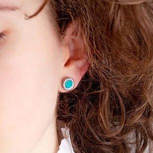 Aros Jason Hyde Turquesa Mujer
