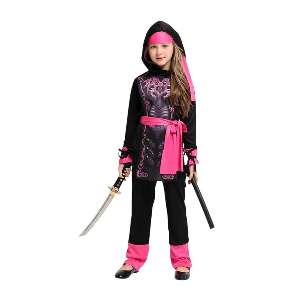 Disfraz Traje Infantil Ninja Dragon Ni&ntilde;a image number 7.0