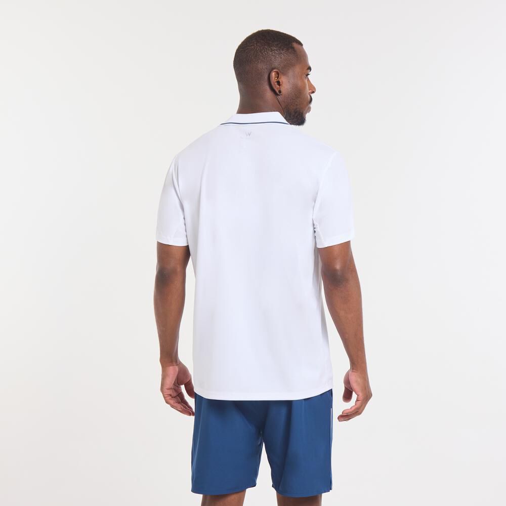 Polera Deportiva Manga Corta Cuello Polo Hombre Wetland image number 3.0