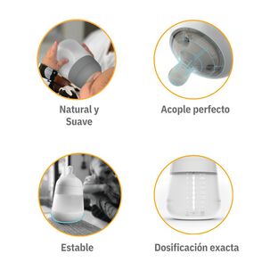 Mamadera Silicona Anticólico 270ml X 2