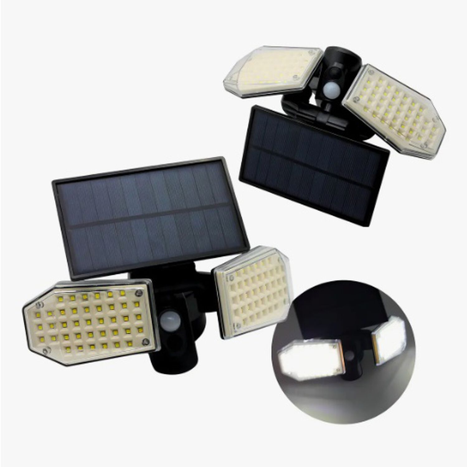 L&aacute;mpara Farol Led De Pared Solar image number 1.0