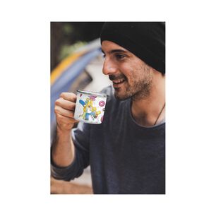 Taza Enlozada Lechera Familia Simpson Rosquilla Homero Marge