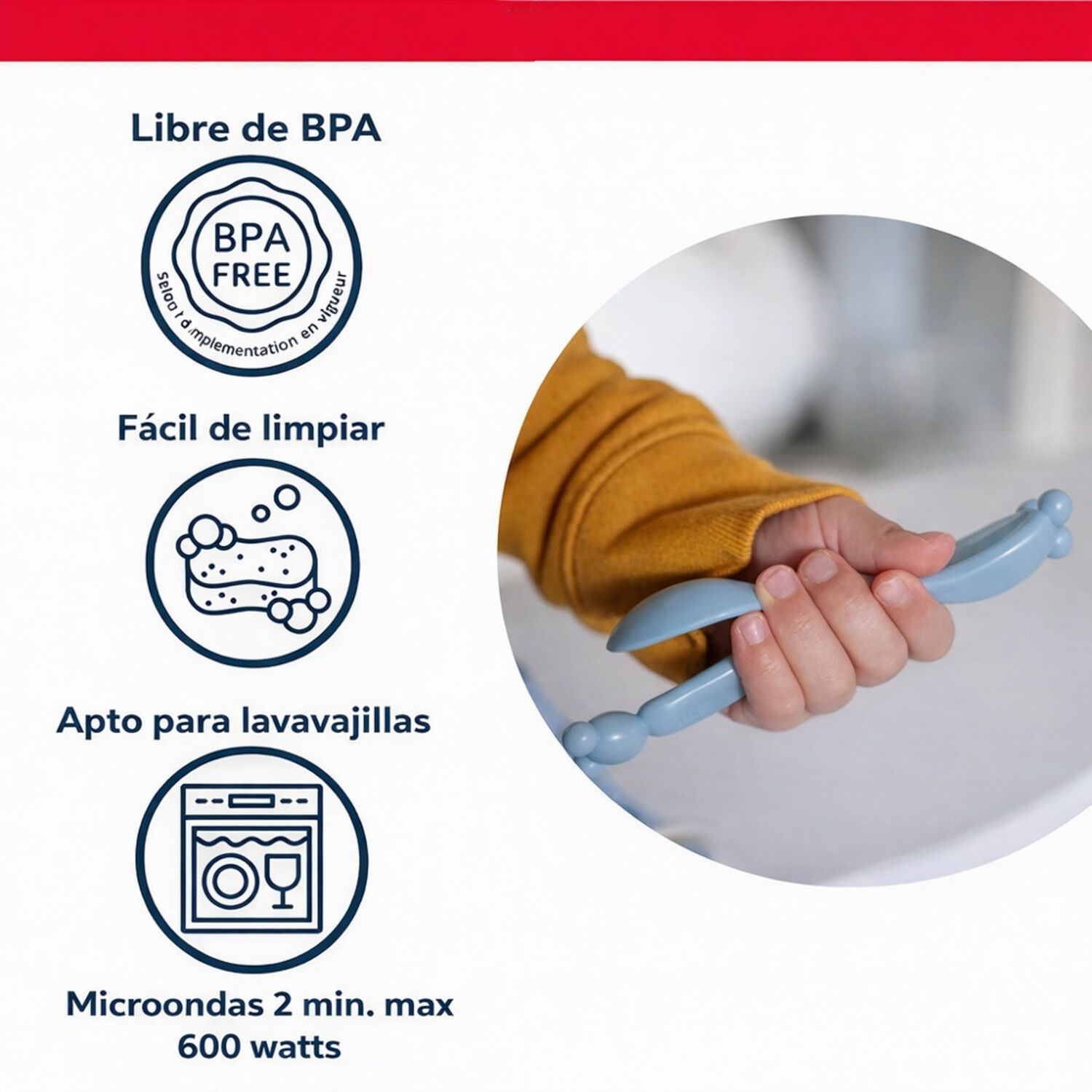 Set Alimentaci&oacute;n Beb&eacute; 4 Piezas Vajilla Infantil image number 3.0