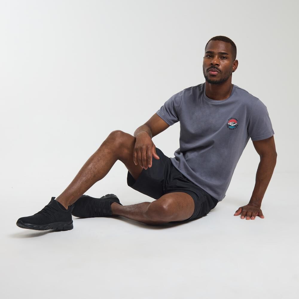 Polera Deportiva Manga Corta Cuello Redondo Hombre Wetland image number 1.0