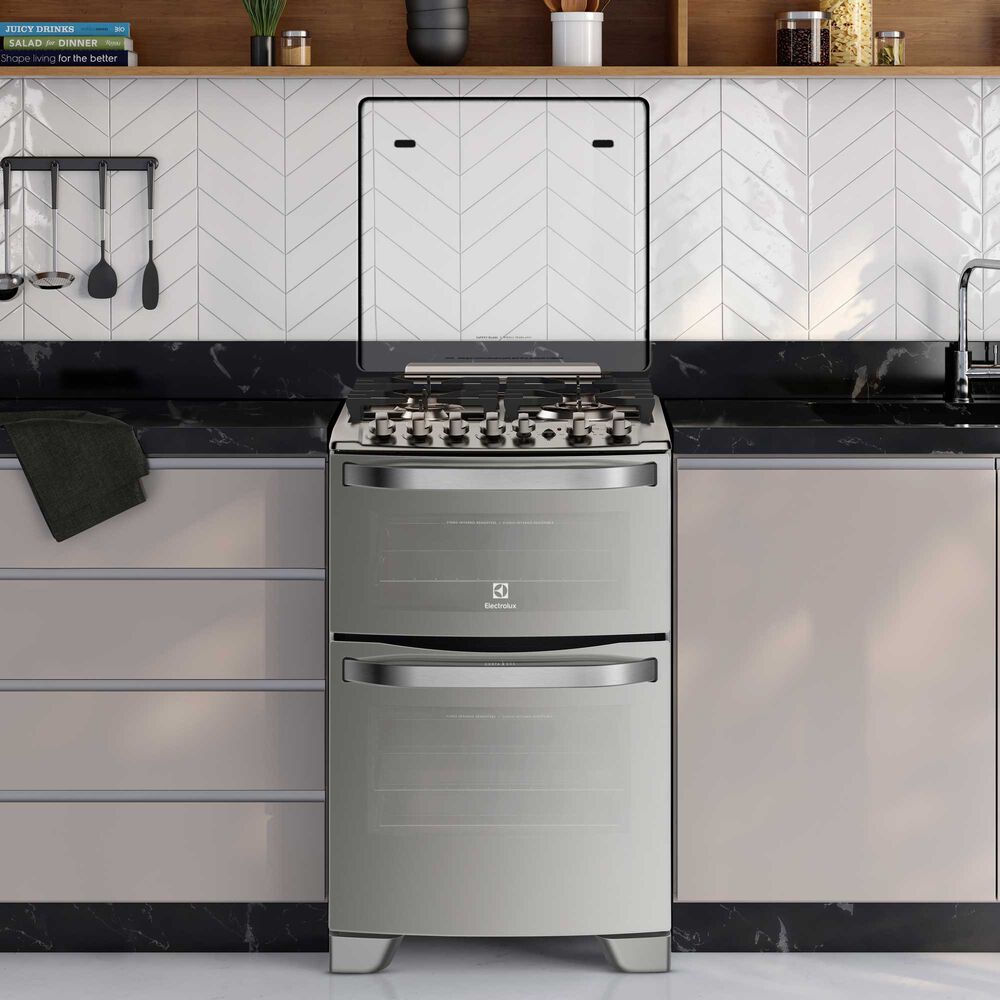 Cocina A Gas 4 Platos Doble Horno Triple Llama 56dxa Inox image number 3.0
