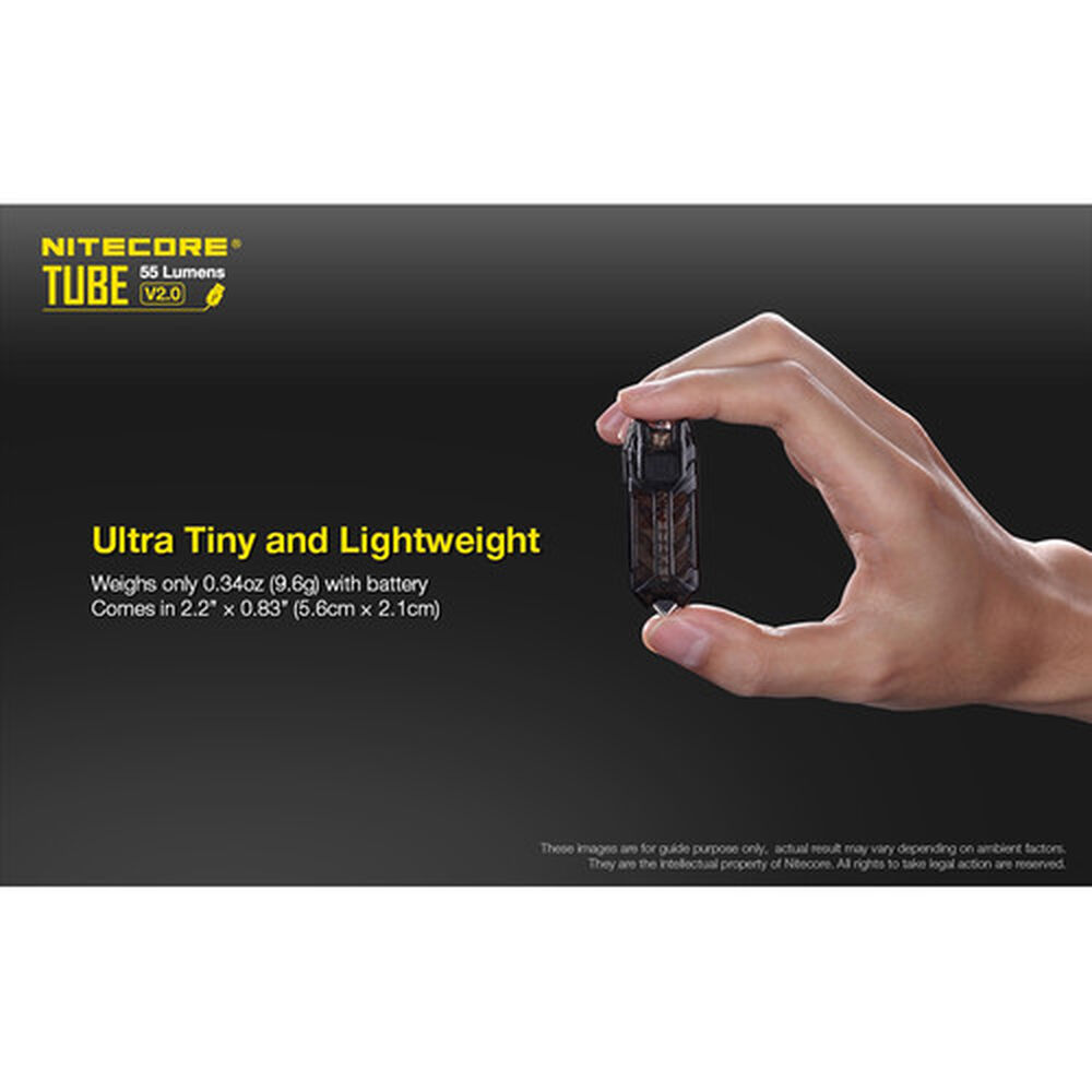 Nitecore Tube V2 Led Key Chain Flashlight (black) image number 6.0